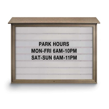 United Visual Products Indoor Enclosed Combo Board, 72"x36", Bronze Frame/Blue & Keylime UVCB7236BZ-BLUE-KEYLIME